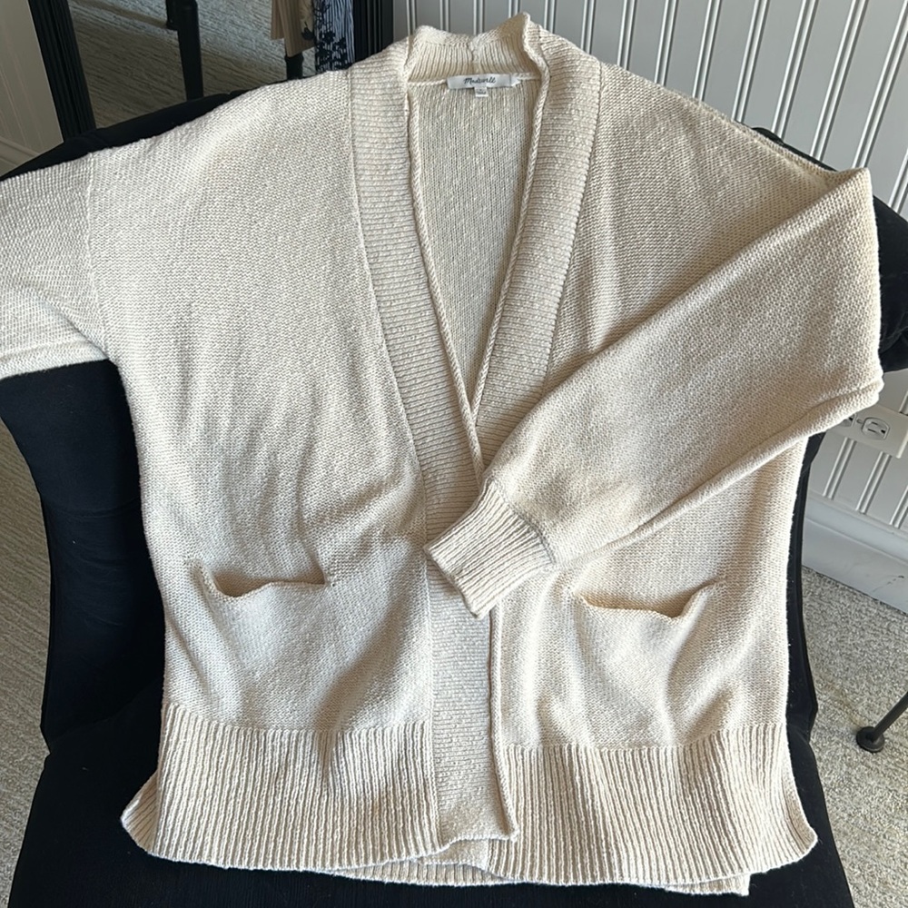 Madewell oversized open cardigan